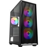 Sharkoon VK4 Rainbow midi tower behuizing Zwart | 2x USB-A | RGB | Tempered Glass