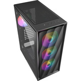 Sharkoon VK4 Rainbow midi tower behuizing Zwart | 2x USB-A | RGB | Tempered Glass