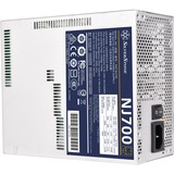 SilverStone NJ700 700W voeding  Wit, 4x PCIe, Full Kabelmanagement