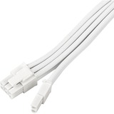 SilverStone SST-PP07E-PCI8W-V2, PCIe 8pin (6+2) Verlengkabel Wit, 30 centimeter