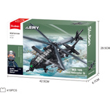 Sluban Army - WZ-10S Attack Helicopter Constructiespeelgoed Schaal 1:45