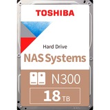 Toshiba N300, 18 TB harde schijf SATA/600, 24/7, HDWG51JUZSVA, Bulk