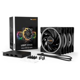 be quiet! Light Wings PWM high-speed RGB case fans Zwart, 3 stuks, 120 x 120 x 25 mm