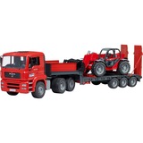 bruder MAN TGA dieplader met Manitou MLT633 verreiker  Modelvoertuig 02774