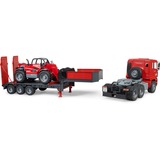 bruder MAN TGA dieplader met Manitou MLT633 verreiker  Modelvoertuig 02774