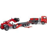 bruder MAN TGA dieplader met Manitou MLT633 verreiker  Modelvoertuig 02774