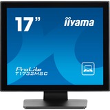 iiyama ProLite T1732MSC-B1S 17" touchscreen monitor Zwart, Touch, USB, HDMI, Audio, DisplayPort