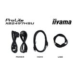 iiyama ProLite XB2497HSU-B1 23.8" monitor Zwart, 120 Hz, HDMI, DisplayPort, USB-C, Audio