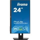 iiyama ProLite XUB2463HSU-B1 23.8" monitor Zwart, 100Hz, HDMI, DisplayPort, USB, Audio, AMD FreeSync