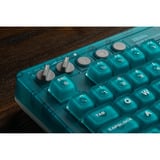 8BitDo Retro 87 Mechanical Keyboard - N64 30th edition Blauw, US lay-out (QWERTY), 80% (TKL), PBT keycaps, Bluetooth 5.0, Wireless 2.4G, USB
