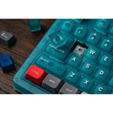 8BitDo Retro 87 Mechanical Keyboard - N64 30th edition Blauw, US lay-out (QWERTY), 80% (TKL), PBT keycaps, Bluetooth 5.0, Wireless 2.4G, USB