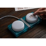 8BitDo Retro 87 Mechanical Keyboard - N64 30th edition Blauw, US lay-out (QWERTY), 80% (TKL), PBT keycaps, Bluetooth 5.0, Wireless 2.4G, USB