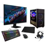 ALTERNATE Thunderstorm Starter Ryzen 5 – RTX 4060 Ready-To-Play voordeelbundel gaming pc Zwart | R5 5600XT | RTX 4060 | 16 GB | 1 TB SSD + 27 inch Full HD gaming monitor | gaming muis | gaming toetsenbord