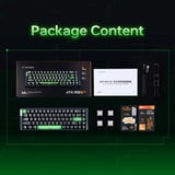 ATK RS6 Air Esports Hall Effect Keyboard Wit, US lay-out (QWERTY), ATK Ice Blade, 65%, RGB