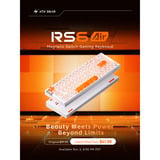 ATK RS6 Air Esports Hall Effect Keyboard Wit, US lay-out (QWERTY), ATK Ice Blade, 65%, RGB