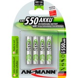 Ansmann 550 mAh oplaadbare batterij Groen, 4x AAA (Micro)