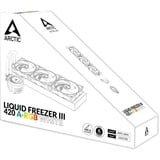 Arctic Liquid Freezer III 420 A-RGB waterkoeling Wit, 4-pins PWM