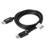 Club 3D Displayport 1.4 VESA gecertificeerde kabel male-male Zwart, 2 meter, 8K 60Hz, 32.4Gbps