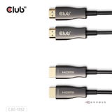 Club 3D HDMI hybride AOC kabel Zwart, 30 meter