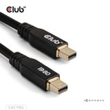 Club 3D MiniDisplayPort naar MiniDisplayPort DP80 bidirectioneel kabel Zwart, 1 meter, Vesa-gecertificeerd