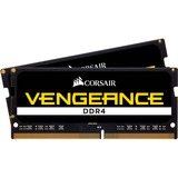 Corsair 16 GB DDR4-3200 Kit laptopgeheugen Zwart, CMSX16GX4M2A3200C22, Vengeance