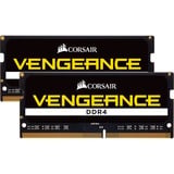 Corsair Vengeance 16 GB DDR4-3200 (2x 8 GB) laptopgeheugen Zwart, CMSX16GX4M2A3200C22, SO-DIMM