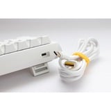 Ducky One 3 Classic Pure White SF RGB mechanisch toetsenbord Wit, US lay-out (QWERTY), Cherry MX Brown, 65%, RGB leds, Double-shot PBT, Hot-swappable, QUACK Mechanics