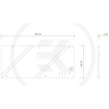 EKWB EK-Quantum Vector TUF RX 6800/6900 Backplate - Nickel nikkel