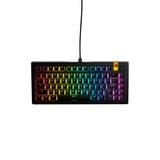 Glorious GMMK 3 HE 75% Prebuilt Wired Black, gaming toetsenbord Zwart, US lay-out, Glorious Fox, 75%, RGB, GPBT-doubleshot keycaps, Knob