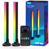 Govee RGBIC TV Light Bars verlichting Zwart, 2,4GHz wifi + Bluetooth, voor 45 - 70 inch tv's