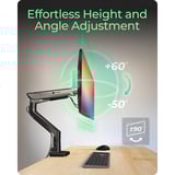 ICY BOX IB-MS701-T monitorarm Zwart