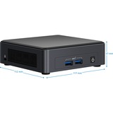 Intel® NUC 11 Pro Kit NUC11TNKv5 barebone Zwart | i5-1145G7 | Iris Xe Graphics