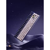 Iqunix F97 Starry Tryst RGB mechanisch gaming toetsenbord Donkerblauw, US lay-out (QWERTY), IQUNIX Silent Rose, 96%, RGB leds, Hot-swappable, PBT, 2.4GHz | Bluetooth 5.1 | USB-C