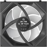 Lian Li UNI FAN SL-INF FLEX Reverse 120 Wireless RGB case fans Zwart, 3 stuks, 120 x 124 x 28 mm, PWM, 3 stuks, Incl. Controller
