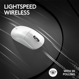 Logitech G PRO X SUPERLIGHT 2 Wireless gaming muis Wit, 100 - 32.000 dpi