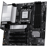 MSI PRO B850M-P WIFI socket AM5 moederbord Zwart/zilver, RAID, 5Gb-LAN, Wi-Fi 7, BT, Sound, µATX
