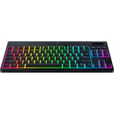 Razer BlackWidow V4 Low-Profile RGB mechanisch gaming toetsenbord Zwart, US lay-out (QWERTY), Razer Low-Profile Orange, 80% (TKL)	
