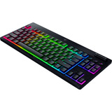 Razer BlackWidow V4 Low-Profile RGB mechanisch gaming toetsenbord Zwart, US lay-out (QWERTY), Razer Low-Profile Orange, 80% (TKL)	