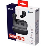 Trust Nika Compact Bluetooth Wireless Earphones headset Zwart, 23555, Bluetooth