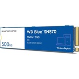WD Blue SN570, 500 GB SSD Blauw/wit, WDS500G3B0C, M.2 2280, PCIe Gen3 x4
