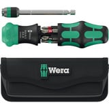 Wera Kraftform Kompakt 20 RA-R met etui, 6‑delig bitset Zwart/groen