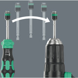 Wera  bitset Zwart/groen
