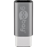 goobay USB-C naar Micro-USB Adapter Grijs