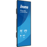 iiyama ProLite LH9252UWS-B1AG 92" Ultra Wide Public Display Zwart, HDMI, DisplayPort, USB-C, LAN, WiFi 6E, BT 5.2, Audio, Android 13 OS