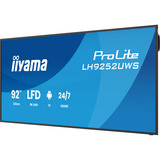 iiyama ProLite LH9252UWS-B1AG 92" Ultra Wide Public Display Zwart, HDMI, DisplayPort, USB-C, LAN, WiFi 6E, BT 5.2, Audio, Android 13 OS