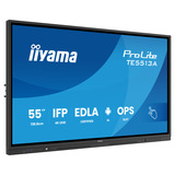 iiyama Prolite TE5513A-B2AG 54.6" 4K Ultra HD Public Display Zwart, HDMI, DisplayPort, Audio, LAN, USB, WiFi-6E, Bluetooth 5.0, Android, Touch