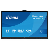 iiyama Prolite TE5513A-B2AG 54.6" 4K Ultra HD Public Display Zwart, HDMI, DisplayPort, Audio, LAN, USB, WiFi-6E, Bluetooth 5.0, Android, Touch