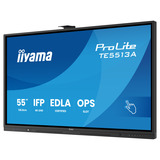 iiyama Prolite TE5513A-B2AG 54.6" 4K Ultra HD Public Display Zwart, HDMI, DisplayPort, Audio, LAN, USB, WiFi-6E, Bluetooth 5.0, Android, Touch