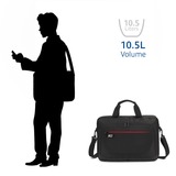 ACT Connectivity Suburb schoudertas voor laptops tot 15,6" laptoptas Zwart