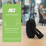 ACT Connectivity Suburb schoudertas voor laptops tot 15,6" laptoptas Zwart